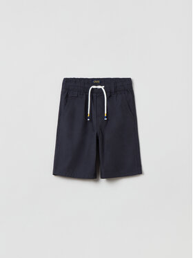 OVS OVS Шорти от плат 1757999 Сив Regular Fit