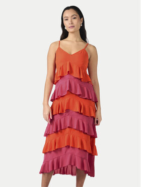 YAS YAS Vasaras kleita Clara 26032842 Oranžs Regular Fit