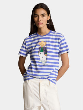 Polo Ralph Lauren Polo Ralph Lauren T-Shirt Str Riv Br T 211924300001 Niebieski Regular Fit