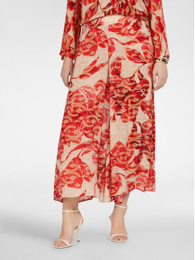 Elena Mirò Elena Mirò Spodnie materiałowe P084Z000178N041 Czerwony Over Fit