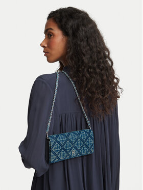 Tommy Hilfiger Tommy Hilfiger Borsetta Th Feminine Wallet Chain Denim AW0AW18903 Blu