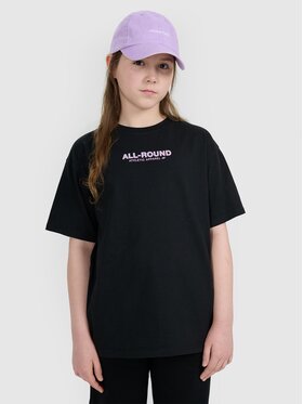 4F 4F T-Shirt 4FJWAW25TTSHF2387-20S Czarny Oversize