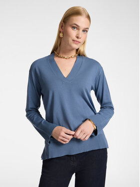 Elena Mirò Elena Mirò Sweter M036Z000797N0B4 Turkusowy Regular Fit