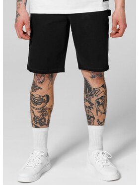 PITBULL PITBULL Szorty materiałowe Dogwood Czarny Regular Fit