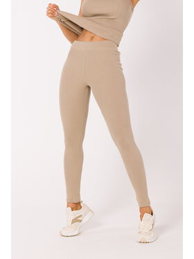 Made of Emotion Made of Emotion Legginsy M734 Beżowy Premium Fit