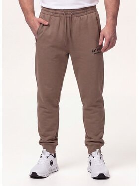 PITBULL PITBULL Spodnie dresowe ARBOR Brązowy Regular Fit