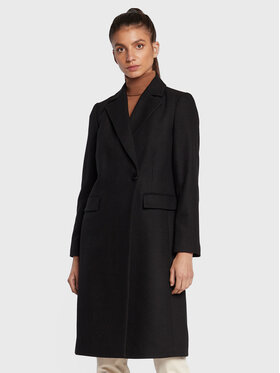 Sisley Sisley Зимно палто 2BOYLN019 Черен Regular Fit