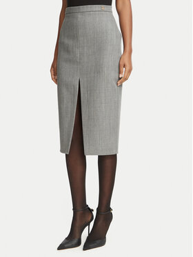 Elisabetta Franchi Elisabetta Franchi Spódnica ołówkowa GO-254-67E2-V320 Szary Fitted Fit