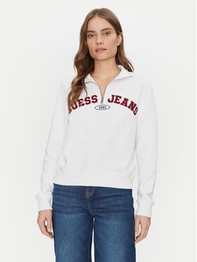 Guess Jeans Guess Jeans Bluză W5RQ25 K68I4 Alb Regular Fit