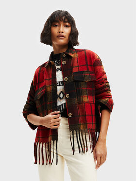 Desigual Desigual Demisezoninė striukė Kiever 22WWEW09 Raudona Oversize