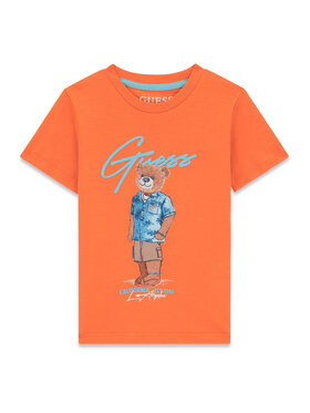 Guess Guess Tričko N6GI04 K8HM4 Oranžová Regular Fit