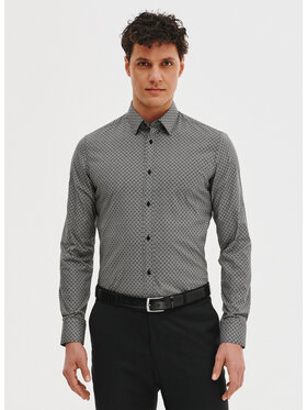 Pako Lorente Pako Lorente Koszula P25SF-1X-025 Szary ciemny Slim Fit