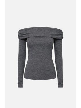 PINKO PINKO Bluzka Morellino Szary Fitted Fit