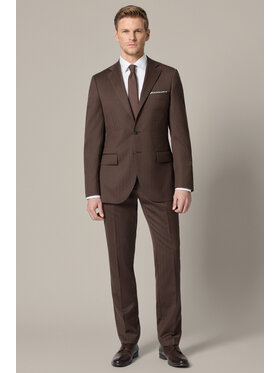 Lancerto Lancerto Garnitur Linares GA073126000016 Brązowy Slim Fit