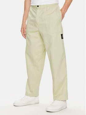 Calvin Klein Jeans Calvin Klein Jeans Spodnie materiałowe J30J325126 Zielony Regular Fit