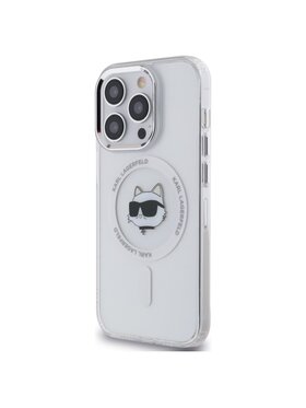 KARL LAGERFELD KARL LAGERFELD Etui na telefon IML Metal Choupette Head MagSafe Biały