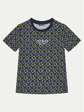Guess Guess T-shirt L5RI18 K8HM4 Tamnoplava Regular Fit