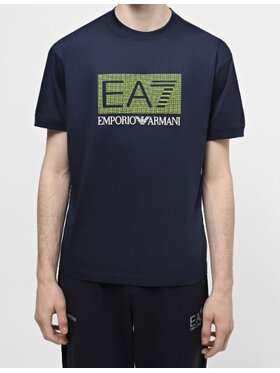 EA7 Emporio Armani EA7 Emporio Armani Tričko 3DPT40 PJFBZ 1554 Tmavomodrá Regular Fit