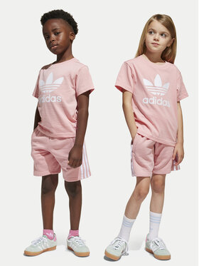 adidas adidas Set tricou și pantaloni scurți adicolor JC9158 Roz Regular Fit