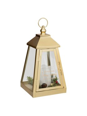 MIAhome MIAhome Lampion metalowy LED EHRAM złoty Złoty