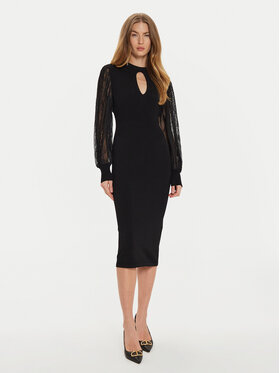 TWINSET TWINSET Φόρεμα υφασμάτινο 242TT3160 Μαύρο Slim Fit