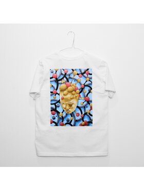 MyStars MyStars T-Shirt Koszulka Z Krótkim Rękawem Męska Biała Morphism Transformation XL Biały Regular Fit