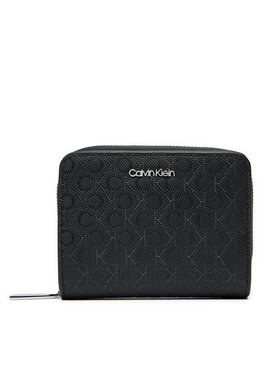 Calvin Klein Calvin Klein Portofel Mic de Damă Ck Must Medium Zip Around_Mono K60K612825 Negru