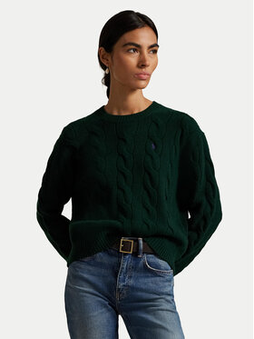 Polo Ralph Lauren Polo Ralph Lauren Pulover 211A91216008 Zelena Straight Fit
