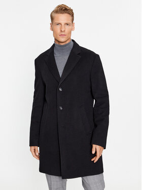 Boss Boss Vilnonis paltas H-Hyde-Bib-234 50502250 Juoda Slim Fit