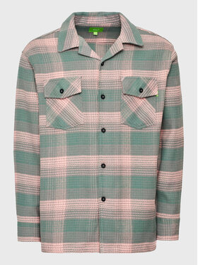 HUF HUF Hemd BU00168 Rosa Regular Fit