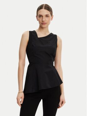 DKNY DKNY Bluse P4JA1Z31 Schwarz Regular Fit