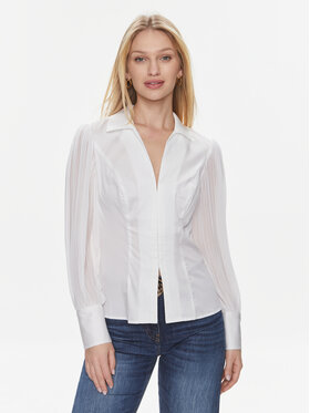Guess Guess Koszula Ls Amara W4RH16 WAF10 Biały Regular Fit