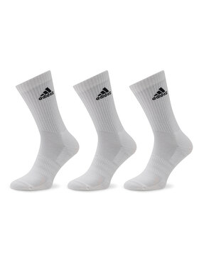 adidas adidas Skarpety wysokie unisex Cushioned Crew Socks 3 Pairs HT3446 Biały