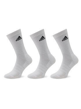 adidas adidas Șosete lungi Cushioned Crew Socks 3 Pairs HT3446 Alb