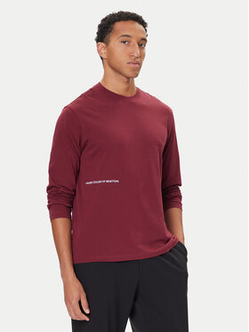 United Colors Of Benetton United Colors Of Benetton S dlouhým rukávem 30964M021 Bordó Regular Fit