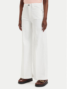 Guess Guess Džinsai W6GA1C D0708 Kreminė Wide Leg