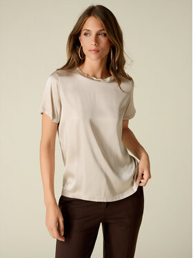Oltre Oltre Blusa 2080R003175N003 Crema Regular Fit