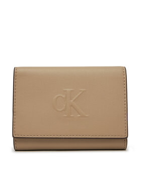 Calvin Klein Jeans Calvin Klein Jeans Malá dámská peněženka Sculpted Medium Trifold LV04K1078G Béžová
