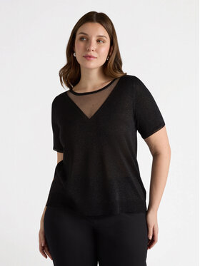 Fiorella Rubino Fiorella Rubino Sweter M547L007918N033 Czarny Boxy Fit