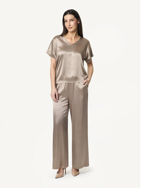 KMX KMX Bluzka 504500005 Brązowy Straight Fit