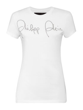 PHILIPP PLEIN PHILIPP PLEIN T-Shirt 4413 Biały Regular Fit