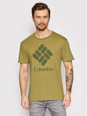 Columbia Columbia T-Shirt Csc Basic Logo 1680053 Zelená Regular Fit