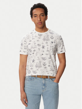 Polo Ralph Lauren Polo Ralph Lauren T-shirt 710B21924001 Bijela Custom Slim Fit