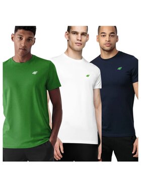 4F 4F Set di t-shirt 4FWSS25TTSHM3956-93S Multicolore Regular Fit