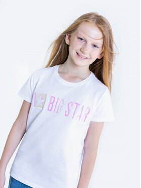 BIG STAR BIG STAR T-Shirt emmili_101 Biały Basic Fit