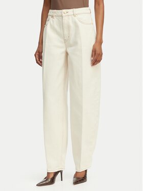 HUGO HUGO Jeans hlače Gimine_5 50561201 Écru Barrel Fit