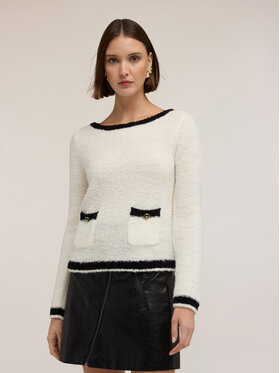Motivi Motivi Maglione M051W003726N0S1 Bianco Regular Fit