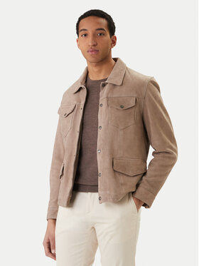 Milestone Milestone Giacca di pelle Valerio 612205 60790 Beige Regular Fit