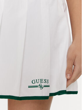 Guess Guess Trapézová sukňa Arleth V4GD19 WG2Q0 Biela Regular Fit