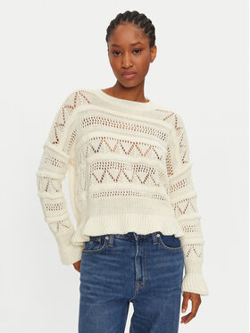 Haveone Haveone Sweter MEV-M119 Écru Regular Fit
